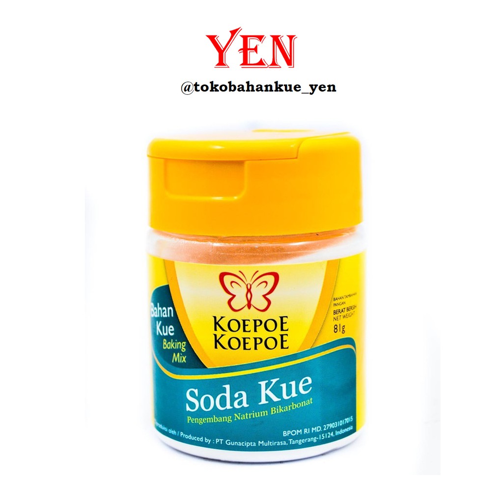 

Koepoe Koepoe (Kupu kupu) Soda Kue / Pengembang Kue 81gr