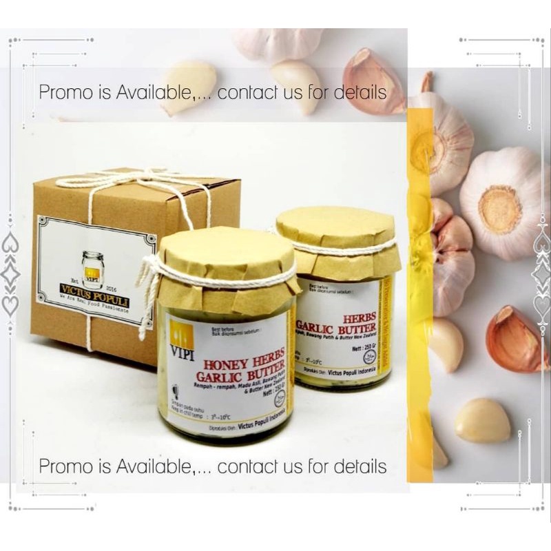 

VIPI HONEY HERBS GARLIC BUTTER X HERBS GARLIC BUTTER NEW ZEALAND BY.VIPI