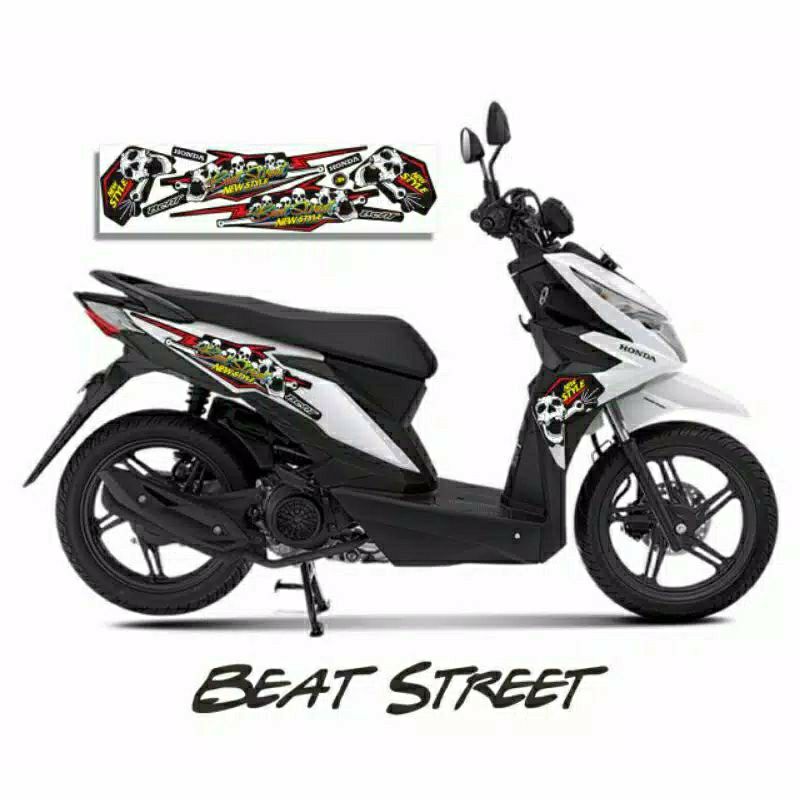 STIKER STRIPING VARIASI MOTOR BEAT STREET / Stiker Beat street Lis body