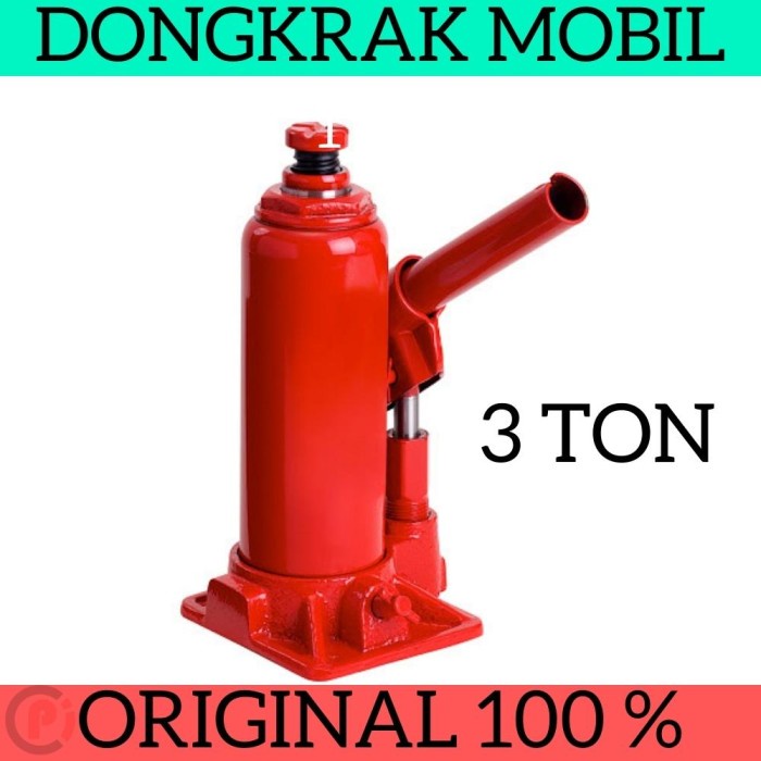 Dongkrak Mobil Kapasitas Maksimum Beban 3 Ton Model Botol