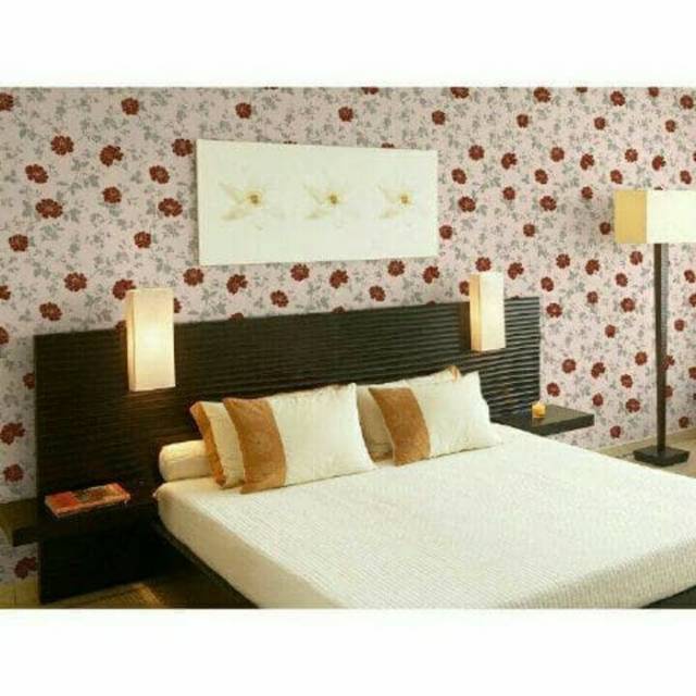 Wallpaper Murah - Wallpaper Dinding Stiker Dinding - Wallpaper Dinding Minimalis - Bunga Mawar Merah