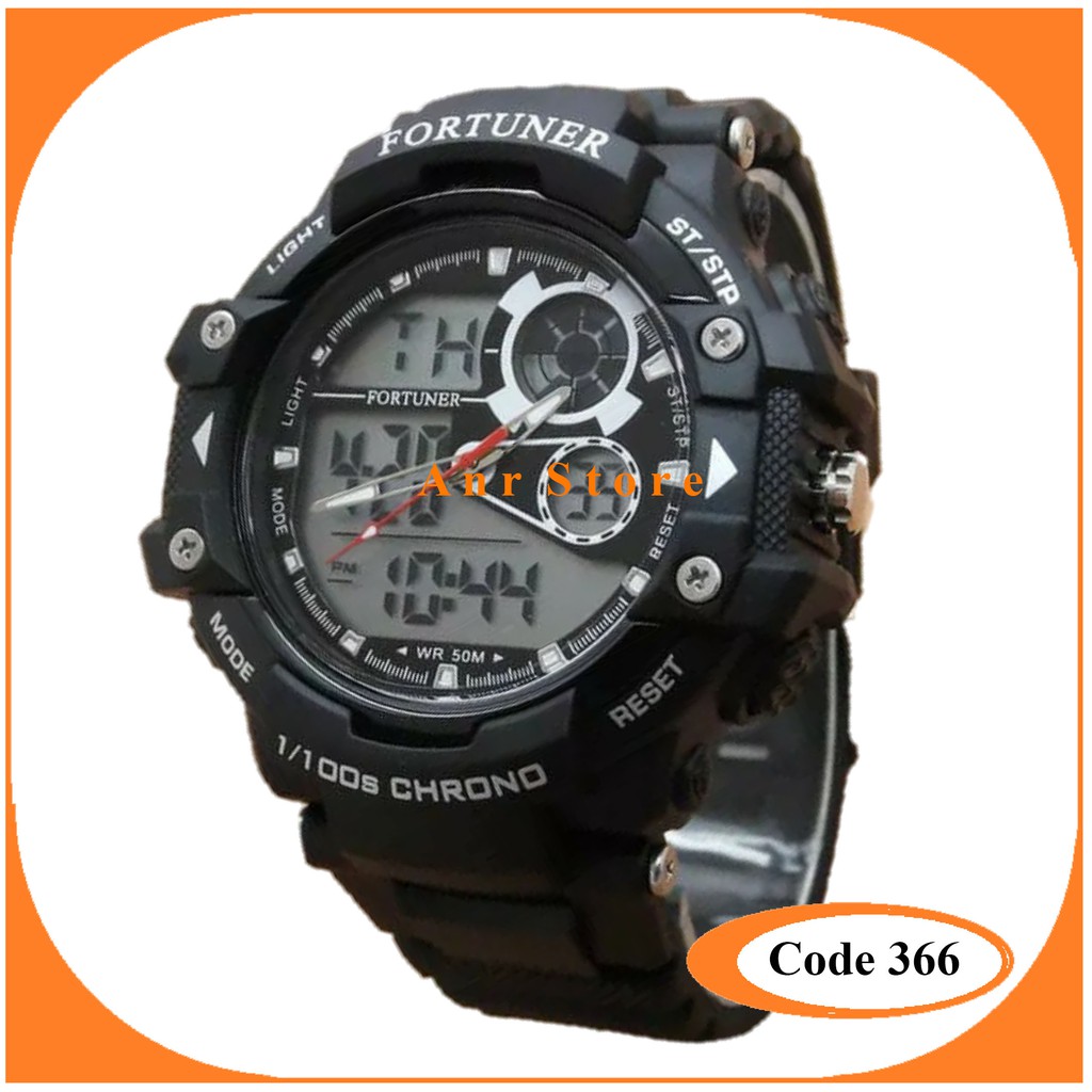 Tali Jam Tangan Fortuner 1602 Digital Free Pen