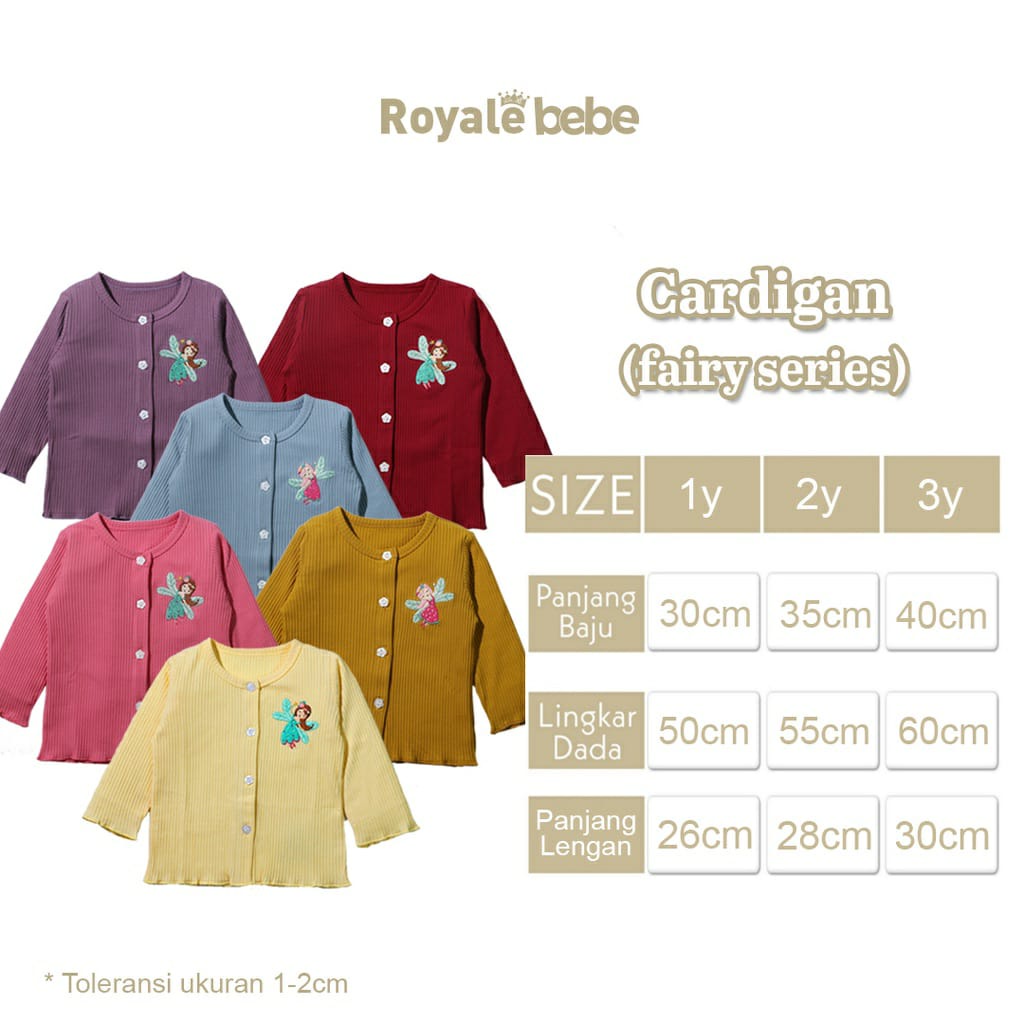 Royale Bebe Cardigan Bordir Fairy Series