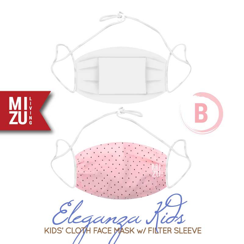 [SALE] MIZU ELEGANZA KIDS Cloth Face Mask Masker Anak Kain Corak 3 Ply Sarung Filter NON-MEDIS-B