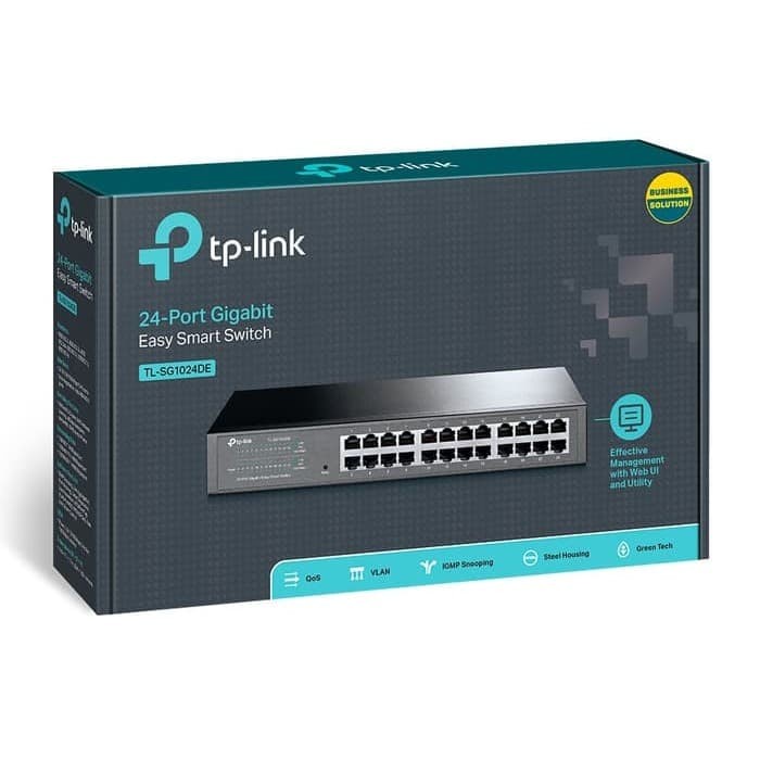 T-PLINK TPLINK TL-SG1024DE Switch 24 Port Gigabit Easy Smart Managed