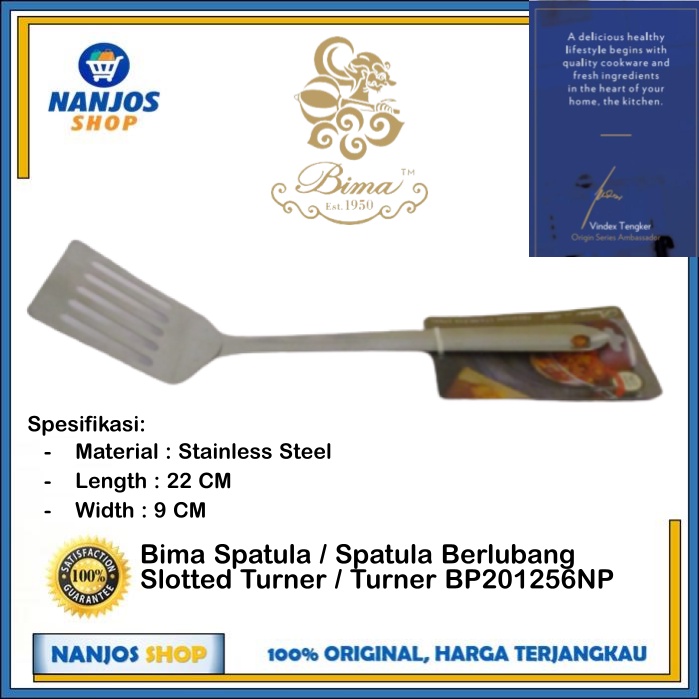 Bima Spatula / Spatula Berlubang / Slotted Turner / Turner BP201256NP