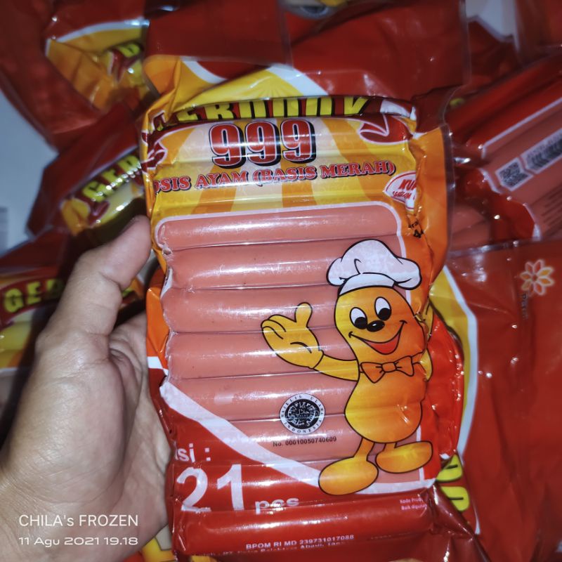 

Sosis ayam Geboooy isi 21 (420gr)