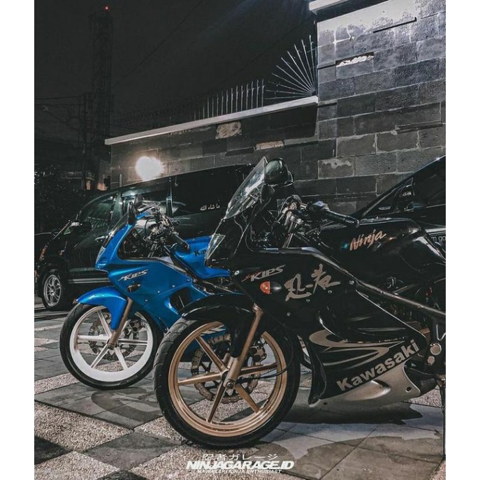 Striping lis sticker Standar ORI Kawasaki Ninja RR 2011 OLD Hitam striping ninja 2011 rr
