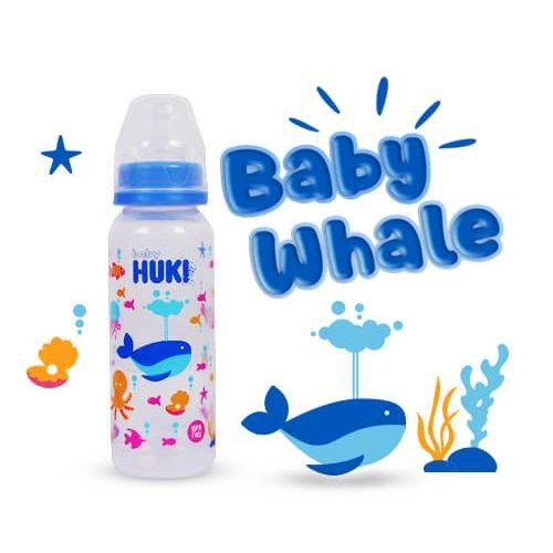 Huki Baby PP Bottle 240 ml - Botol Dot Susu Bayi Seri Hewan 240ml