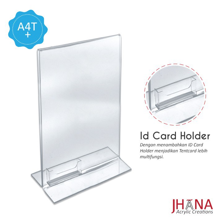 

Acrylic Tentcard A4+ID CARD