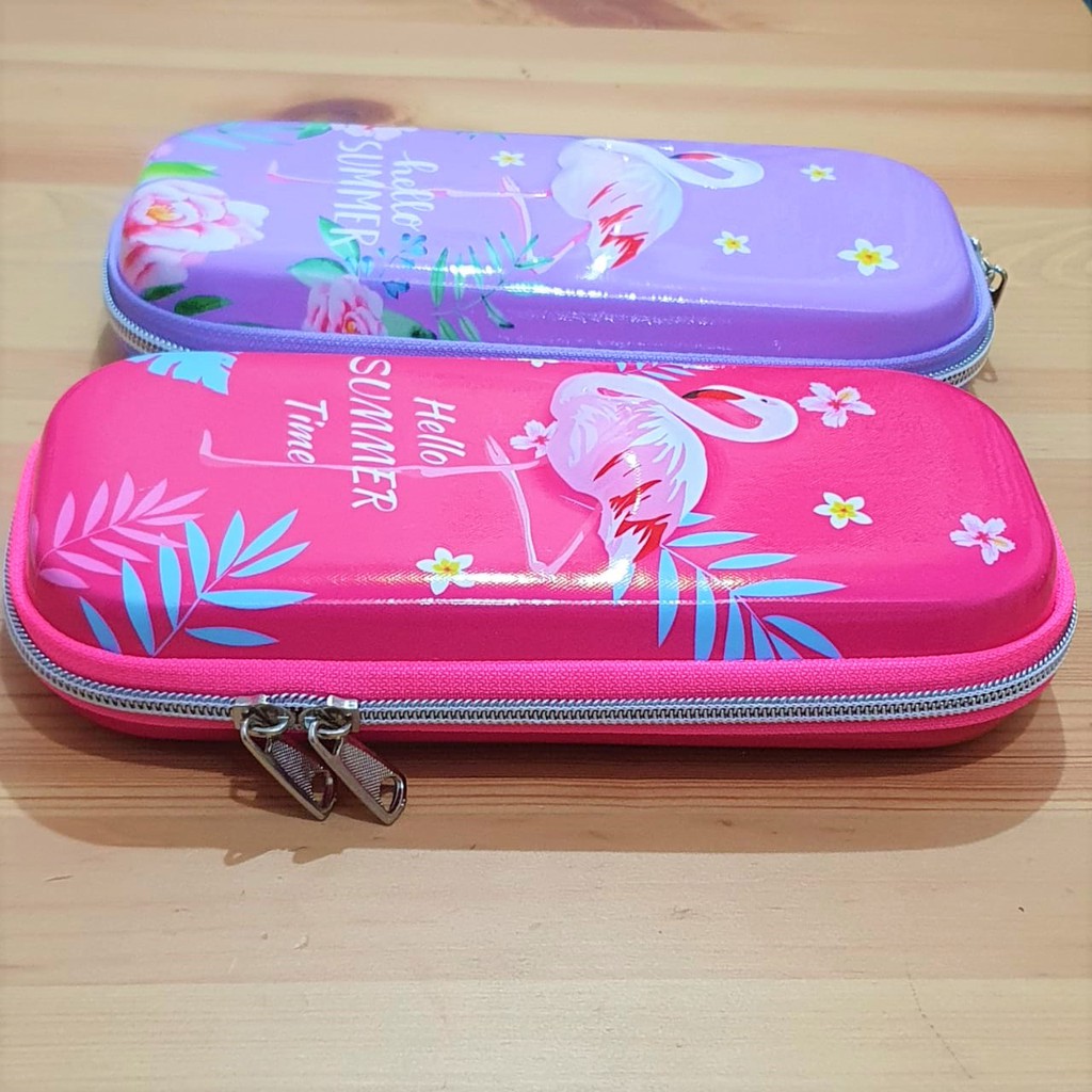 TEMPAT PENSIL Kotak Pensil EVA Hardcase FLAMINGO UNICORN SERIES