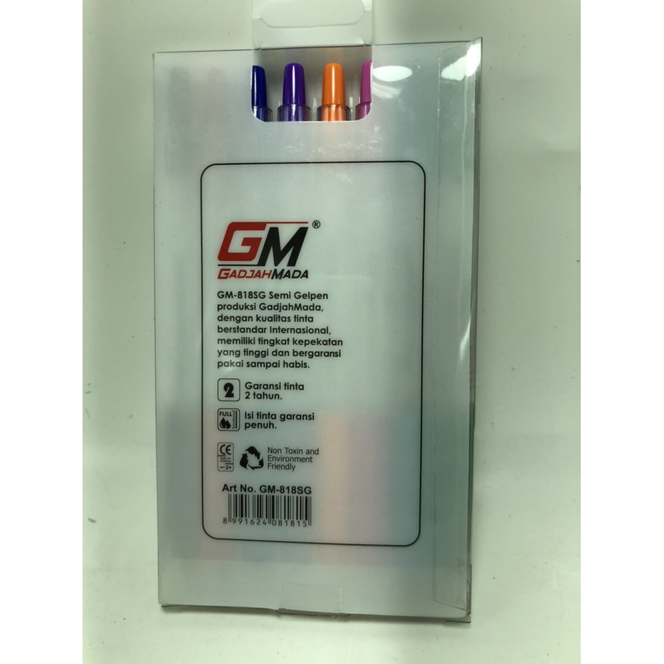 

JUAL 8 PCS PULPEN 8 WARNA GM818SG RAINBOW 0.7MM
