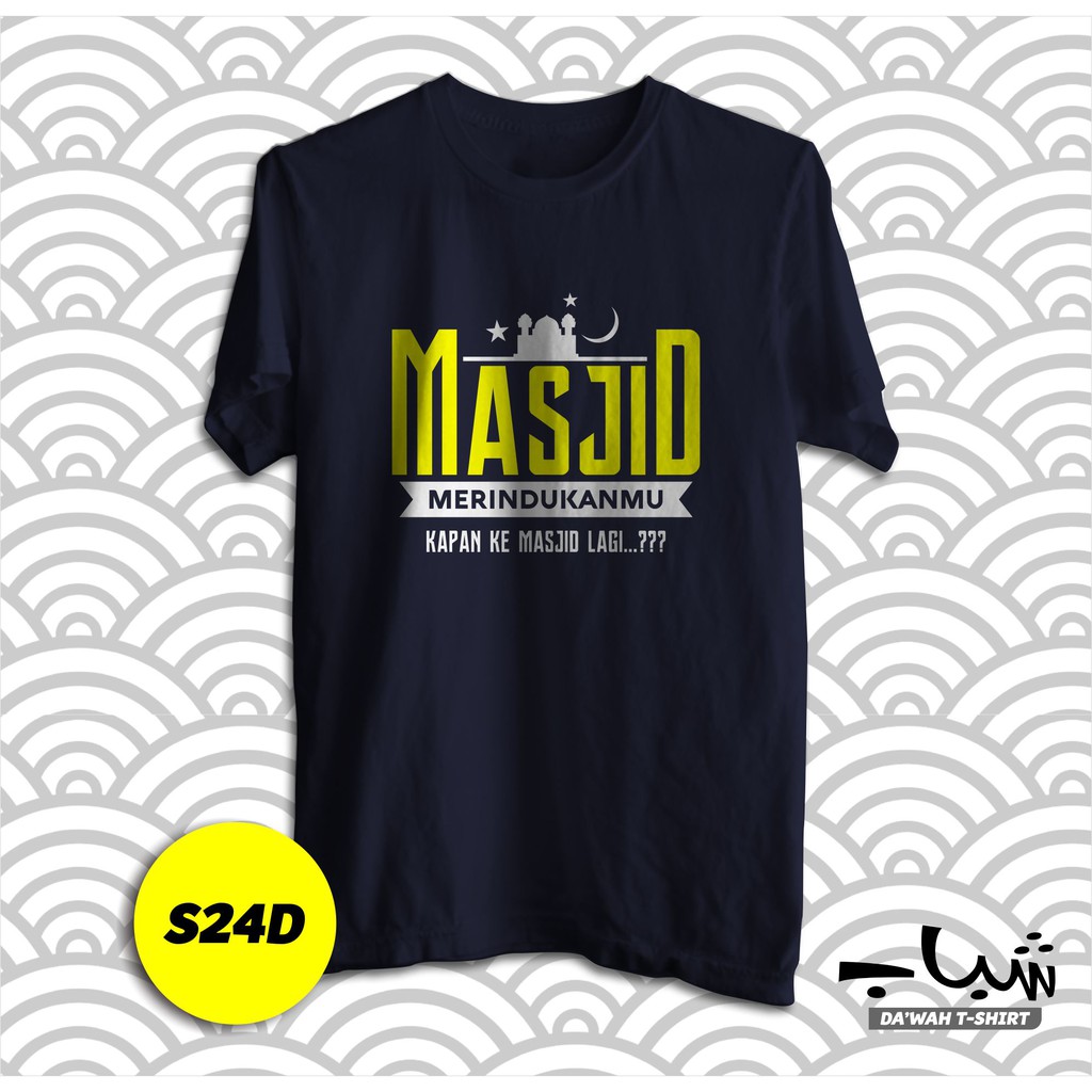 Kaos Distro Dakwah - Syabab - Masjid Merindukanmu Kapan Ke Masjid Lagi