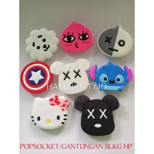 POPSOCKET KARAKTER KARTUN/TEMPELAN GANTUNGAN BELAKANG HP KARAKTER LUCU/POPSOCKET 3D/POPSOCKET HP