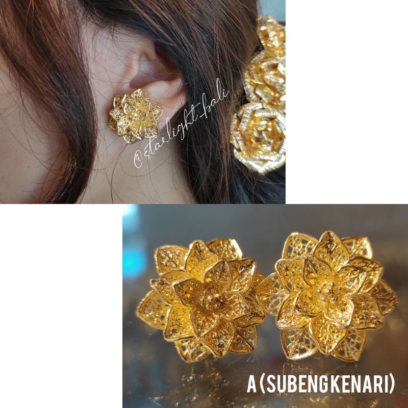 Anting alpaka polos / anting bali / anting murah