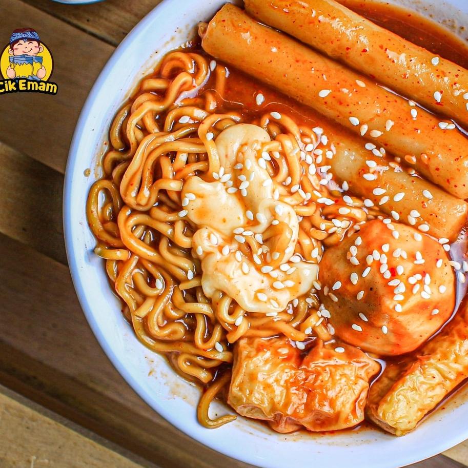 

C32G [ PAKET RESELLER CIK EMAM ] Rabokki Topokki Baso Aci Cik'Emam Ramen Tteokbokki Toppoki Korean F