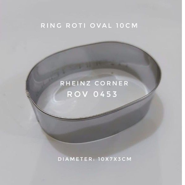 CETAKAN RING ROTI OVAL 10CM