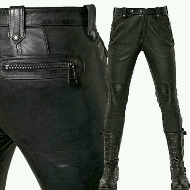  Celana  semi kulit garis Shopee Indonesia