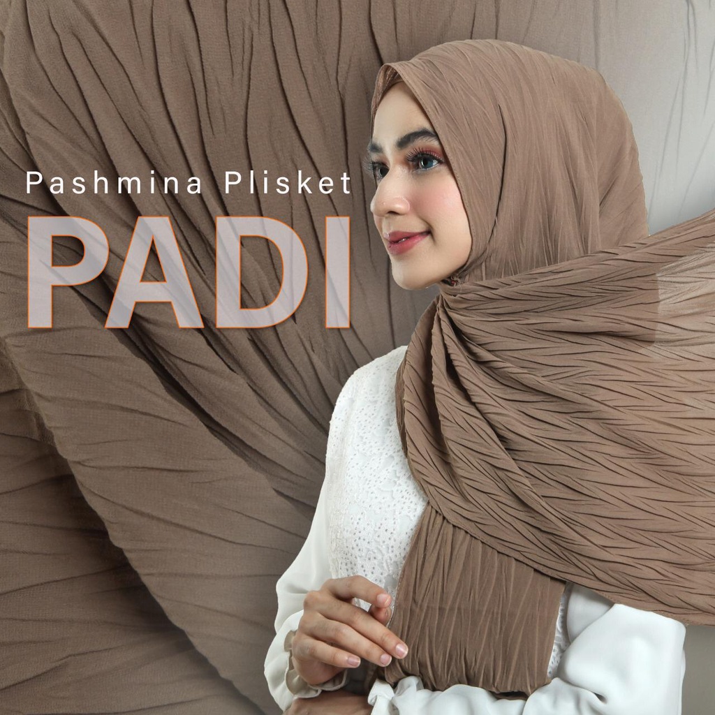 Hijab Pashmina Plisket Padi  by Azara Super Fashion