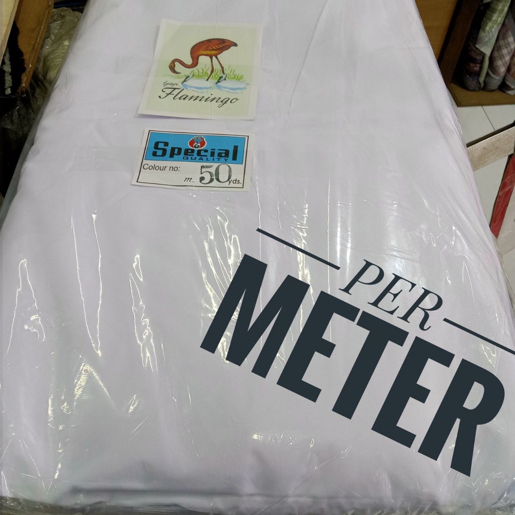 Kain Putih Halus Ecer Kualitas Harga per Meter Lebar 120 cm Kain Mori Special Kain Mori Putih Kain M