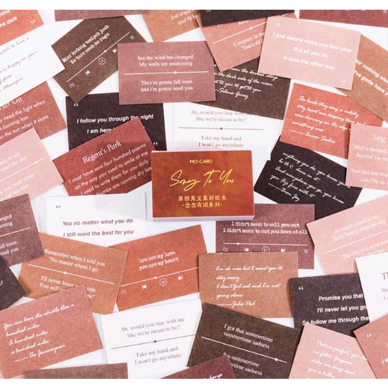 

[TGV009] 5 pcs - Kertas Kata - Kata / Dekorasi Scrapbook / Journal Kit / Jurnal Kit / Bujo Penpal Bullet