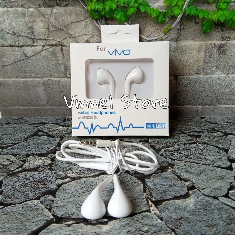 Headset Branded Vivo MH133 Jack audio 3.5mm With Mic