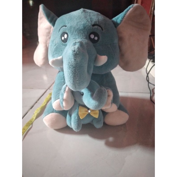 BONEKA GAJAH W BABY DENGAN ANAK