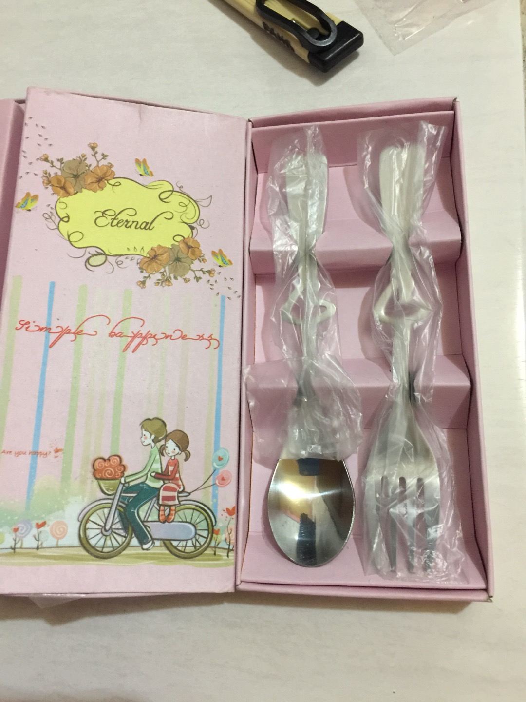 Tgb Alat Makan Set Sendok Garpu  Love