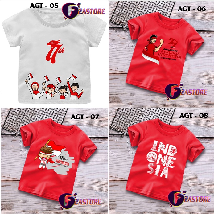 Kaos Baju 17 Agustus 2022 Anak-Anak Indonesia Semangat pulih Bersama - 44 F2Astore