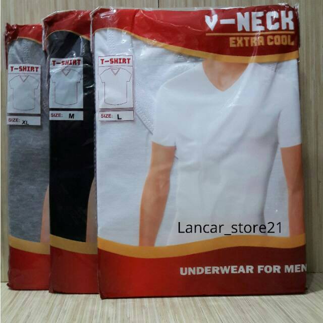 1PCS KAOS OBLONG AGREE V-NECK K 008 KERAH V/OBLONG AGREE V-NECK