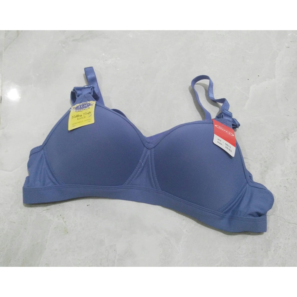 Bh Bra Sorex 9815 (Cup Sedang) Licin Silky Soft | Busa Tipis Tanpa Kawat | Basic |kx