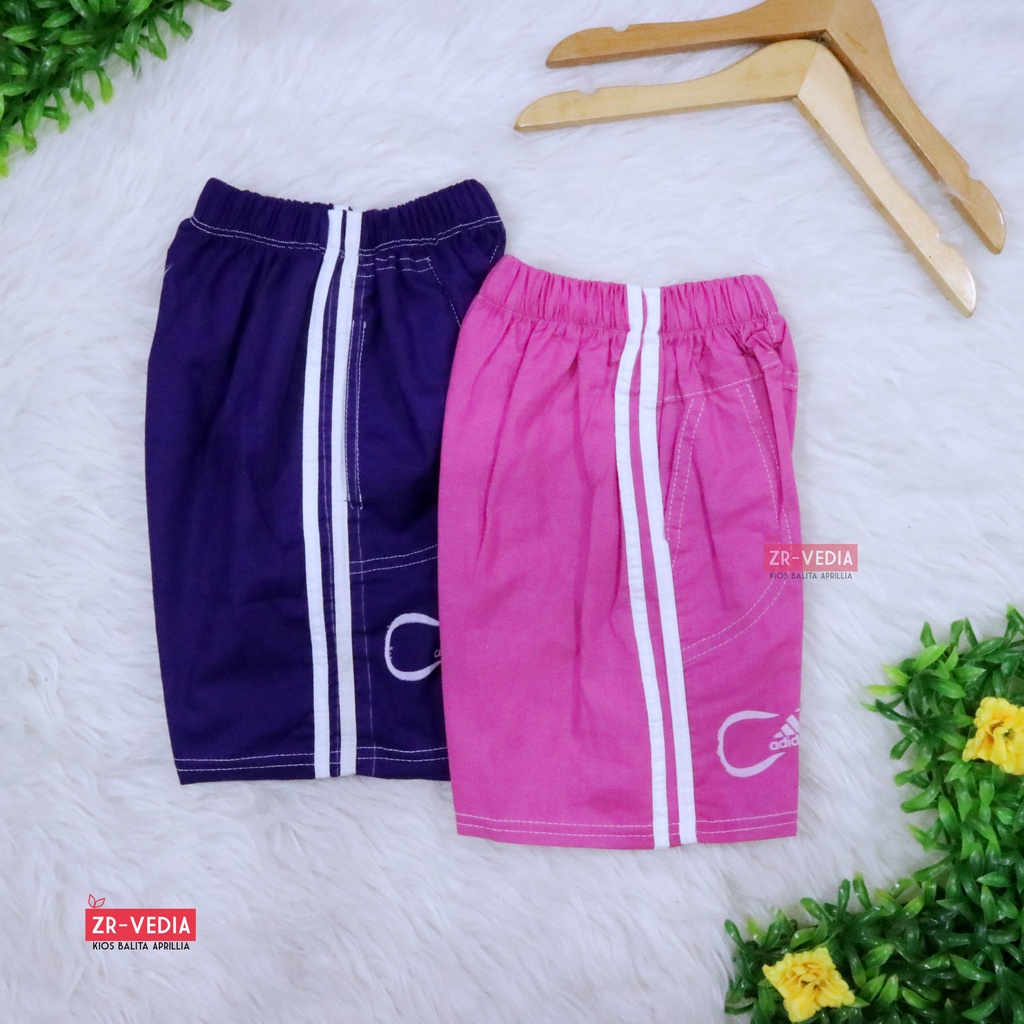 Celana Olahraga Anak uk 3-4 Tahun / Sport Pants Harian Training Pendek Polos &amp; Senam Perempuan Laki