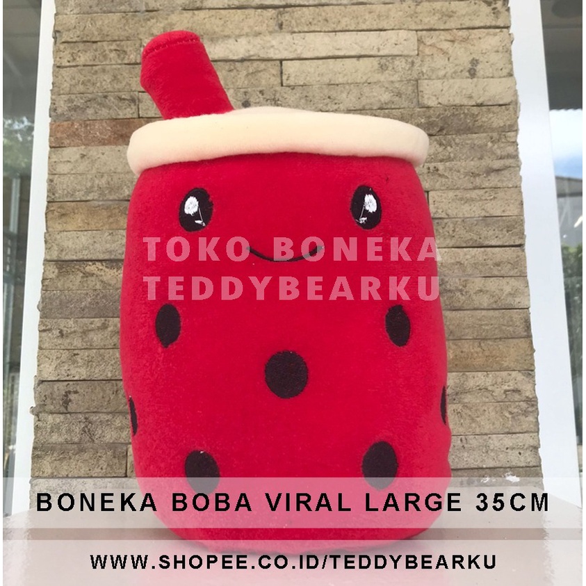 TERMURAH! BONEKA BOBA VIRAL LARGE 35CM VIRAL PRODUSEN LANGSUNG