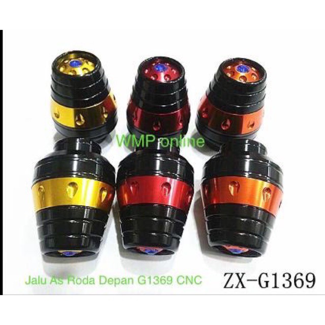 Jalu As CNC Roda Depan G1368 Kerucut Crystal