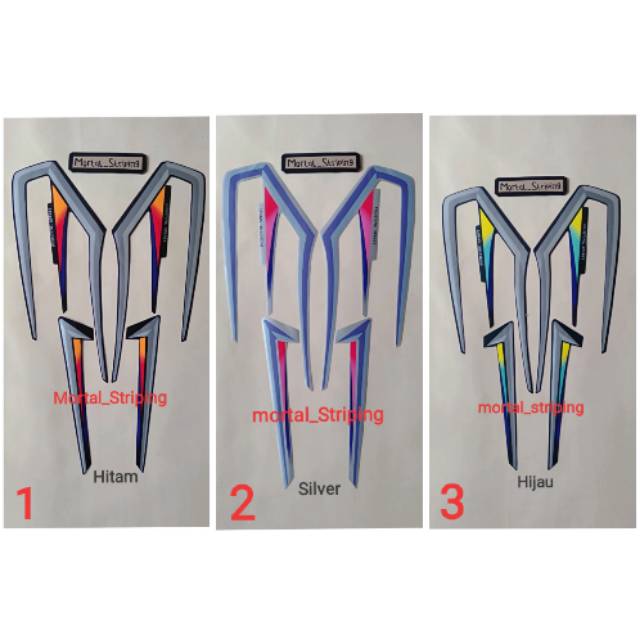 STIKER & STRIPING RX KING TAHUN 2001 LIS ORI / STANDAR