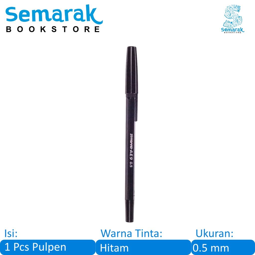 

Standard AE9 Pulpen Oil Gel Alfa Tip 0.5 - Hitam