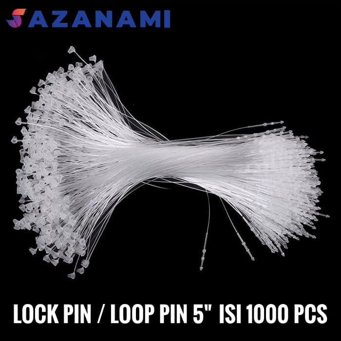 

X500 Pcs LOCK PINS LOOP PINS TALI HANG TAG 5" INCH Termurah