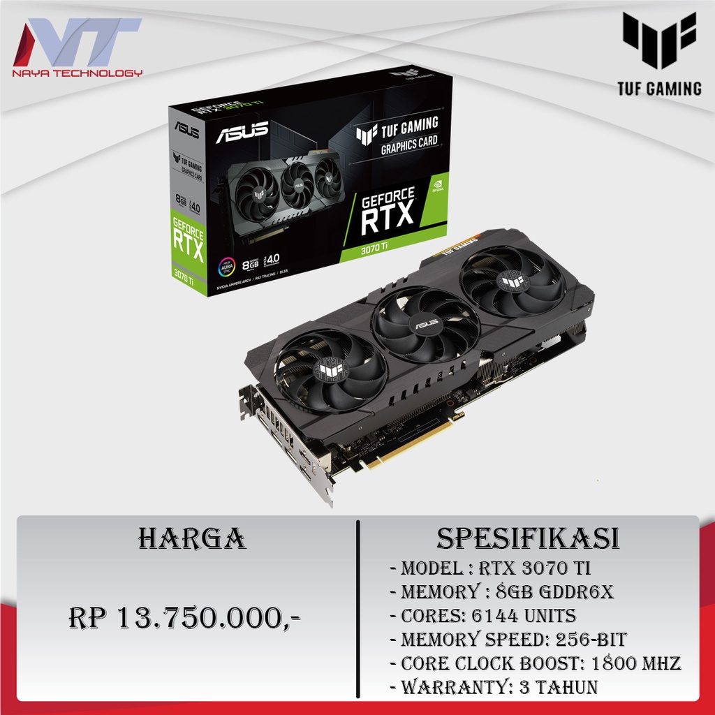 ASUS TUF RTX 3070 Ti Gaming 8GB