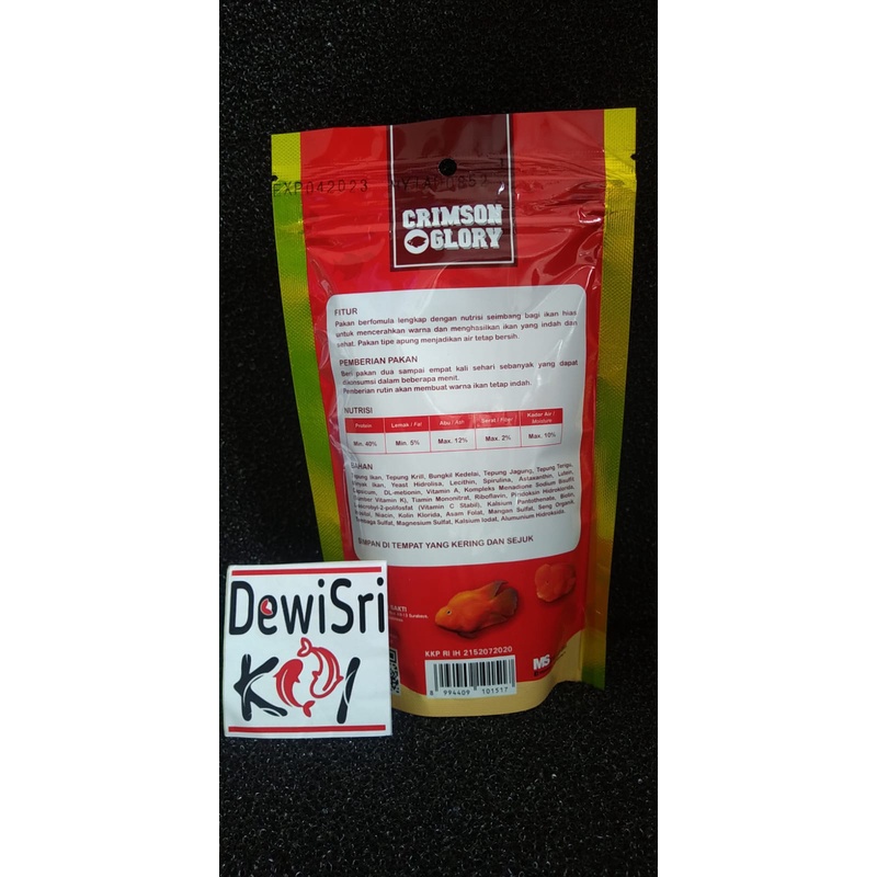 Pelet Ikan Louhan Parrot Chiclid Crimson Glory Red Color Enchancer Top