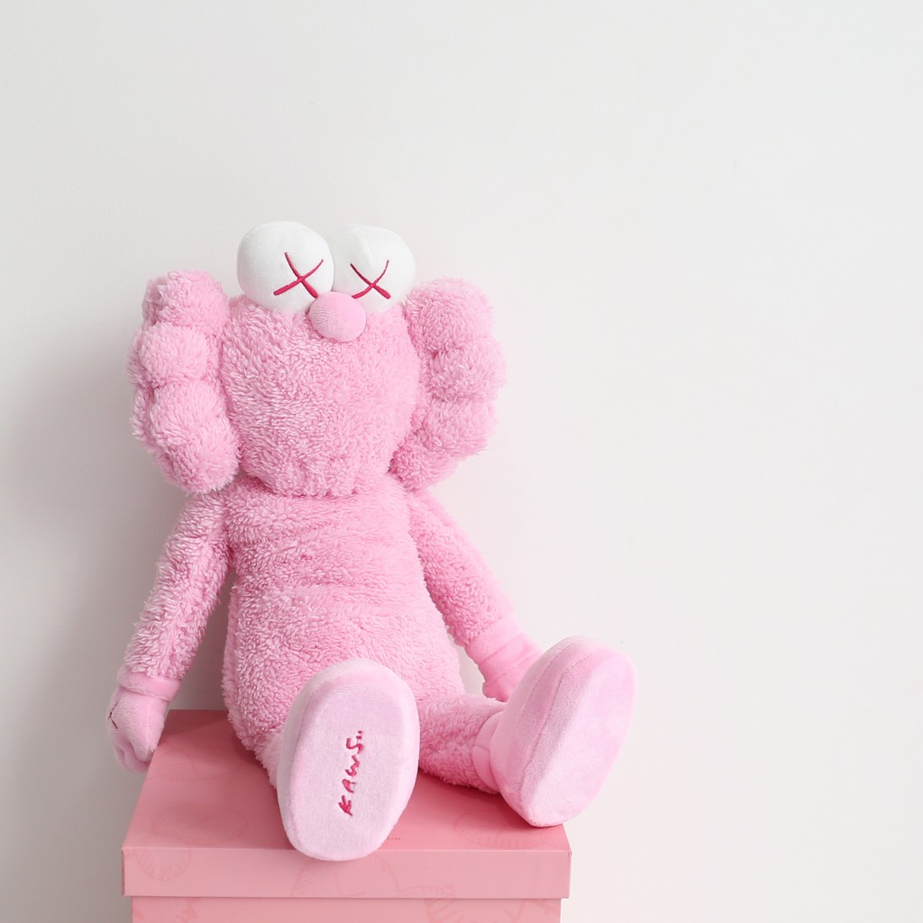 kaws bff pink plush