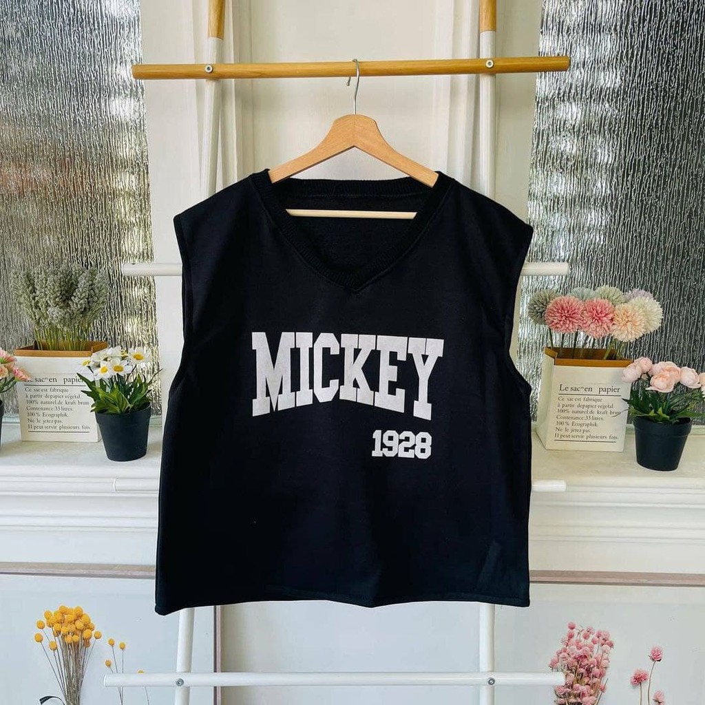 Nara Grosir - Mickey Vest l Sweater Polos l Sweater Pria dan Wanita