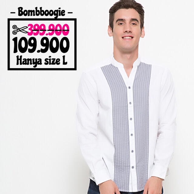 Kemeja Koko Original Bombboogie Putih