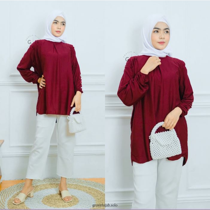 (AMD) BLOUSE SAIMA OVERSIZE ATASAN WANITA RAYON