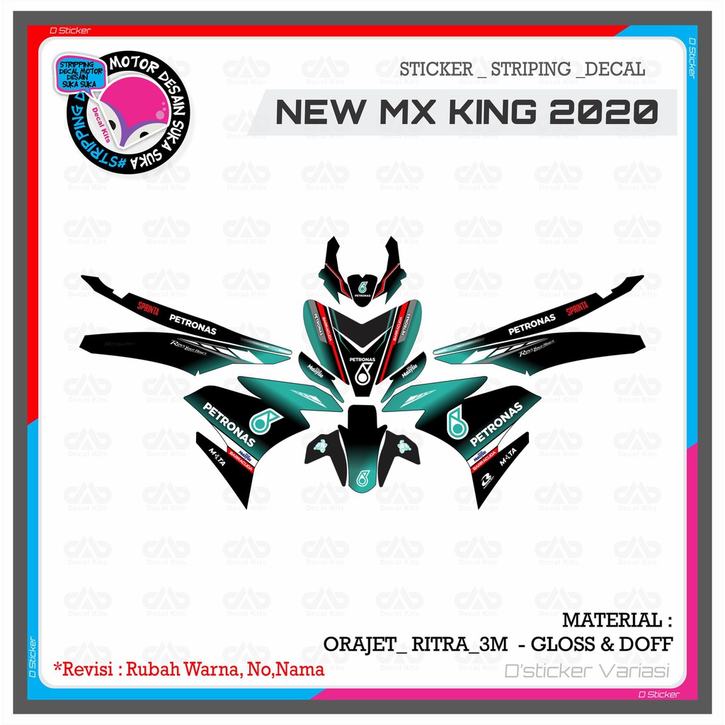 Stiker Decal Mx king New 2020 PETRONAS