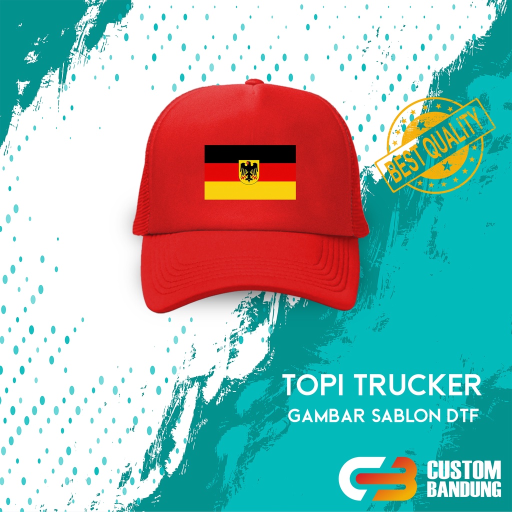 Topi Trucker GBR 2 Topi Jaring GBR Pria Wanita Bisa COD Original High Quality