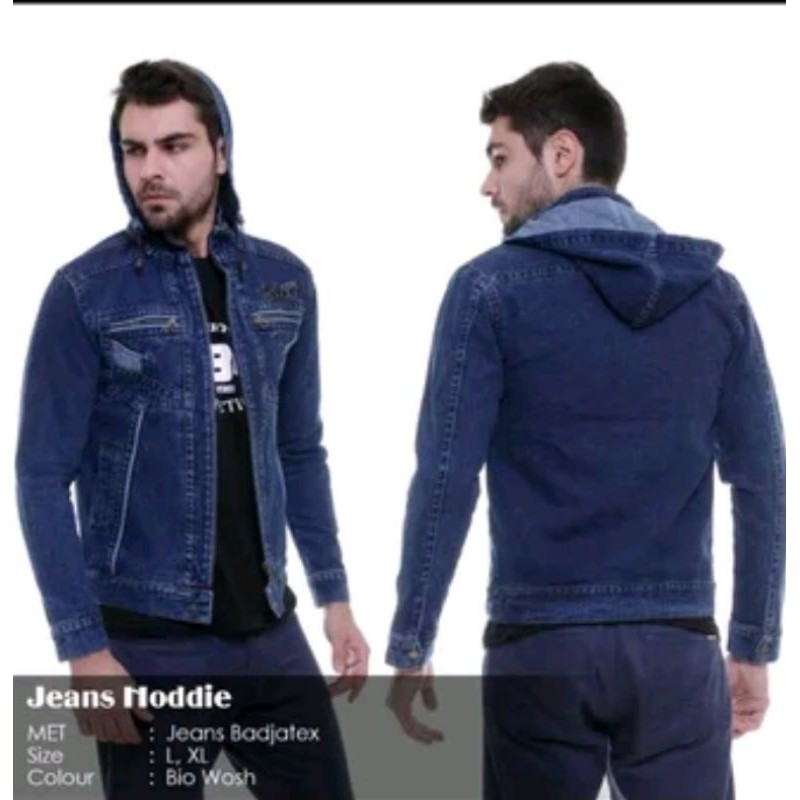 jaket jeans Hoodie / jeans Hoodie Barry / jaket jeans