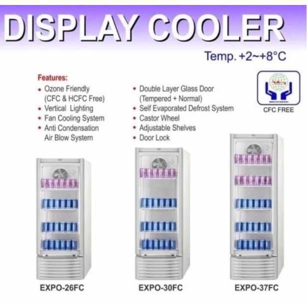 GEA Showcase 282 Liter Display Cooler EXPO-37FC EXPO 37FC Expo 37FC