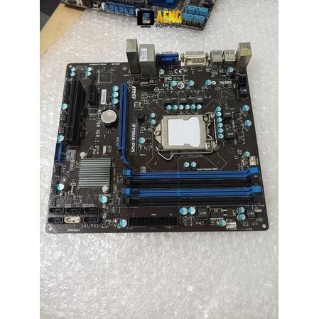 Motherboard Mainboard Mobo Pc Merk Msi B75MA-P45 4 slot Ram 1155 USB 3.0 Support ivy murah saja Mura