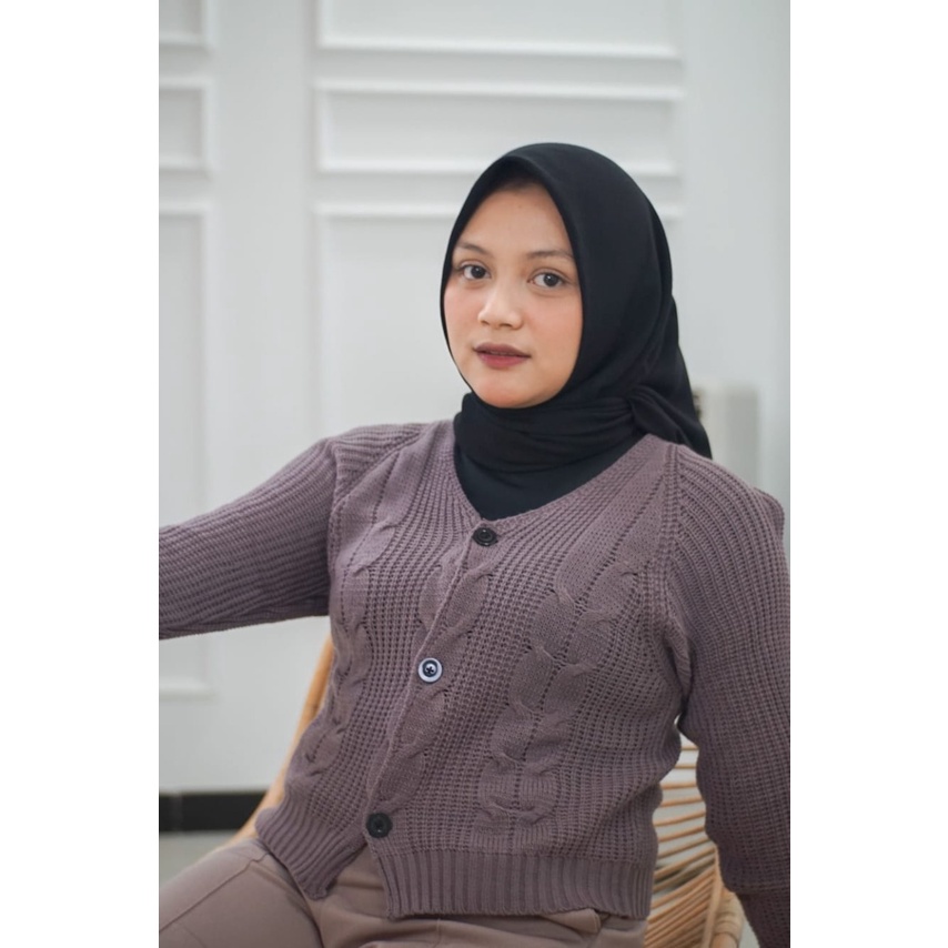 ZAHRA - Cardigan Rajut  Wanita INES CARDY