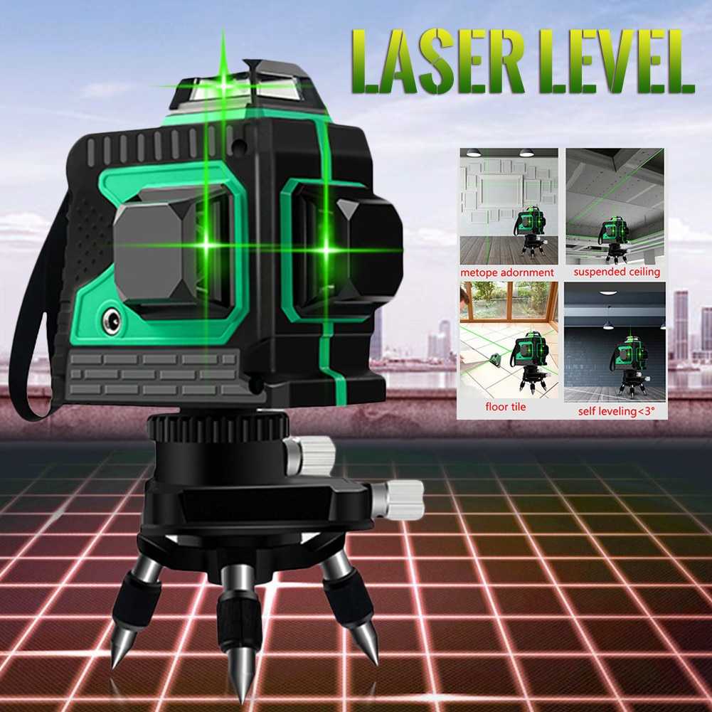 TG-DG507 YELONG SELF LEVELING 3D WALL METER LASER BEAM 12 LINE